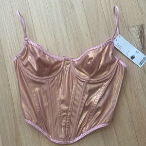 Urban outfitters Rose Gold Corset Top 💕
